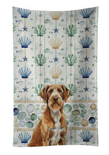 Load image into Gallery viewer, Wirehaired Pointing Griffon Coastal Sea Glass Kitchen Towel