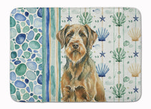 Load image into Gallery viewer, Chestnut Wirehaired Pointing Griffon Coastal Sea Glass Memory Foam Kitchen Mat