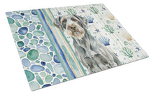 Load image into Gallery viewer, Steel Gray Wirehaired Pointing Griffon Coastal Sea Glass Glass Cutting Board
