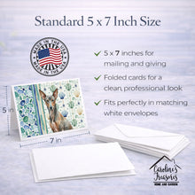 Load image into Gallery viewer, Xoloitzcuintli Coastal Sea Glass Greeting Cards Pack of 8