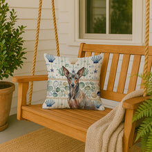 Load image into Gallery viewer, Xoloitzcuintli Coastal Sea Glass Throw Pillow