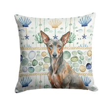 Load image into Gallery viewer, Xoloitzcuintli Coastal Sea Glass Throw Pillow