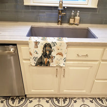 Load image into Gallery viewer, Black &amp; Tan Afghan Hound Coffee Bar Kitchen Towel