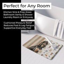 Load image into Gallery viewer, Black &amp; Tan Afghan Hound Coffee Bar Memory Foam Kitchen Mat