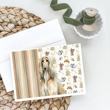Load image into Gallery viewer, Afghan Hound Coffee Bar Greeting Cards Pack of 8