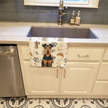 Load image into Gallery viewer, Airedale Terrier Coffee Bar Kitchen Towel