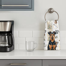 Load image into Gallery viewer, Airedale Terrier Coffee Bar Kitchen Towel