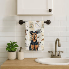 Load image into Gallery viewer, Airedale Terrier Coffee Bar Kitchen Towel