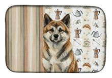 Load image into Gallery viewer, Brindle Akita Coffee Bar Dish Drying Mat