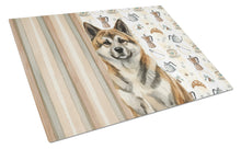 Load image into Gallery viewer, Brindle Akita Coffee Bar Glass Cutting Board