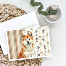 Load image into Gallery viewer, Red Akita Coffee Bar Greeting Cards Pack of 8