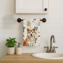 Load image into Gallery viewer, Red Akita Coffee Bar Kitchen Towel