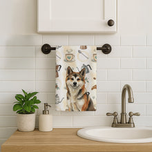 Load image into Gallery viewer, Sesame Akita Coffee Bar Kitchen Towel