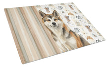 Load image into Gallery viewer, Sesame Akita Coffee Bar Glass Cutting Board