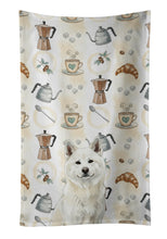 Load image into Gallery viewer, White Akita Coffee Bar Kitchen Towel