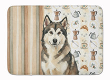 Load image into Gallery viewer, Sable and White Alaskan Malamute Coffee Bar Memory Foam Kitchen Mat