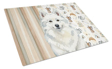 Load image into Gallery viewer, American Eskimo Coffee Bar Glass Cutting Board