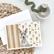 Load image into Gallery viewer, American Hairless Terrier Coffee Bar Greeting Cards Pack of 8