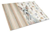 Load image into Gallery viewer, American Hairless Terrier Coffee Bar Glass Cutting Board