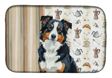 Load image into Gallery viewer, Black Tri American Shepherd Coffee Bar Dish Drying Mat