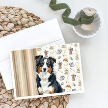 Load image into Gallery viewer, Black Tri American Shepherd Coffee Bar Greeting Cards Pack of 8