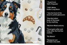 Load image into Gallery viewer, Black Tri American Shepherd Coffee Bar Kitchen Towel