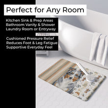 Load image into Gallery viewer, Blue Merle American Shepherd Coffee Bar Memory Foam Kitchen Mat