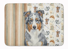 Load image into Gallery viewer, Blue Merle American Shepherd Coffee Bar Memory Foam Kitchen Mat