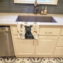 Load image into Gallery viewer, Black American Staffordshire Terrier Coffee Bar Kitchen Towel