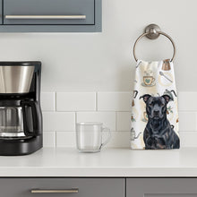 Load image into Gallery viewer, Black American Staffordshire Terrier Coffee Bar Kitchen Towel