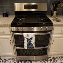 Load image into Gallery viewer, Black American Staffordshire Terrier Coffee Bar Kitchen Towel