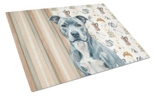 Load image into Gallery viewer, Blue American Staffordshire Terrier Coffee Bar Glass Cutting Board