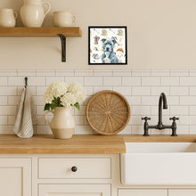 Load image into Gallery viewer, Blue American Staffordshire Terrier Coffee Bar Framed Metal Print