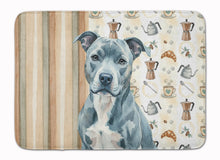 Load image into Gallery viewer, Blue American Staffordshire Terrier Coffee Bar Memory Foam Kitchen Mat