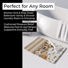 Load image into Gallery viewer, Brindle American Staffordshire Terrier Coffee Bar Memory Foam Kitchen Mat