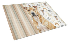 Load image into Gallery viewer, Fawn American Staffordshire Terrier Coffee Bar Glass Cutting Board