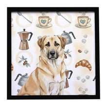Load image into Gallery viewer, Anatolian Shepherd Dog Coffee Bar Framed Metal Print