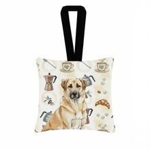 Load image into Gallery viewer, Anatolian Shepherd Dog Coffee Bar Hanging Square Fabric Ornament 3.5 × 3.5