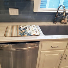 Load image into Gallery viewer, Blue Heeler Australian Cattle Dog Coffee Bar Dish Drying Mat