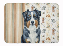 Load image into Gallery viewer, Black Australian Shepherd Coffee Bar Memory Foam Kitchen Mat