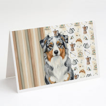 Load image into Gallery viewer, Blue Merle Australian Shepherd Coffee Bar Greeting Cards Pack of 8