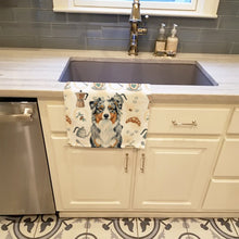 Load image into Gallery viewer, Blue Merle Australian Shepherd Coffee Bar Kitchen Towel