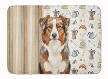 Load image into Gallery viewer, Red Merle Australian Shepherd Coffee Bar Memory Foam Kitchen Mat