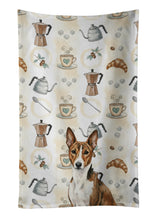 Load image into Gallery viewer, Brindle and White Basenji Coffee Bar Kitchen Towel