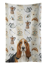Load image into Gallery viewer, Tricolor and White Basset Hound Coffee Bar Kitchen Towel