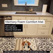 Load image into Gallery viewer, Beagle Coffee Bar Memory Foam Kitchen Mat