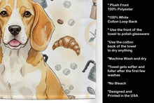 Load image into Gallery viewer, Lemon and White Beagle Coffee Bar Kitchen Towel