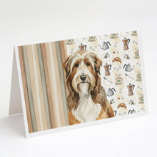 Load image into Gallery viewer, Brown Bearded Collie Coffee Bar Greeting Cards Pack of 8