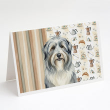 Load image into Gallery viewer, Bearded Collie Coffee Bar Greeting Cards Pack of 8