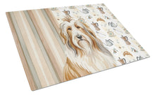Load image into Gallery viewer, Fawn Bearded Collie Coffee Bar Glass Cutting Board